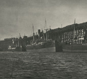 Photograph of shipping at North Eastern Railway  North Side Staiths Port of Blyth Northumberland