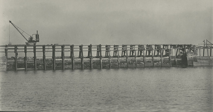 Photograph of East Pier strengthening