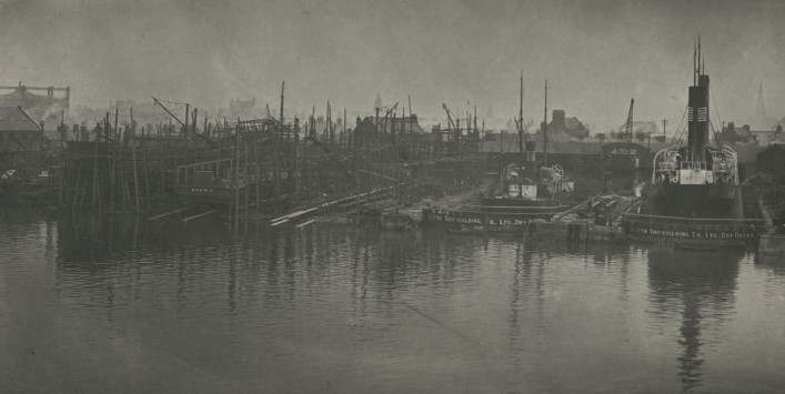 Photograph of Blyth Shipbuilding Co.s Building Berths and Graving Docks