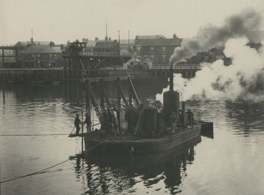 Photograph of Drilling Craft for blasting rock. Blyth