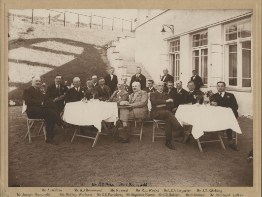Photograph of group of gentlemen possibly Blyth Harbour Commission