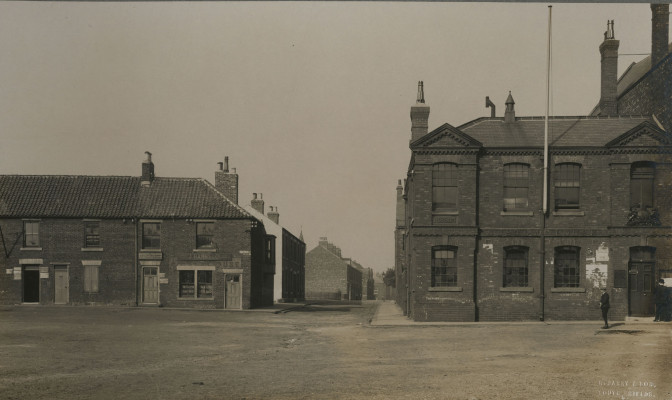 Photograph of various buildings
