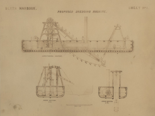 Photograph of proposed dredging machine