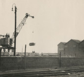 Photograph of warehouse, Blyth Harbour, Blyth, Northumberland.