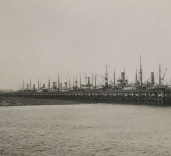 Photograph of jetty, Blyth Harbour, Blyth, Northumberland.