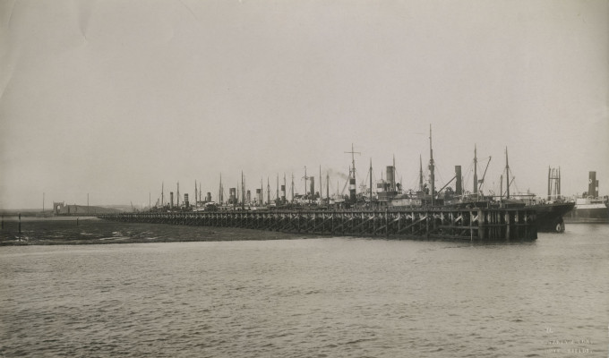 Photograph of jetty, Blyth Harbour, Blyth, Northumberland.