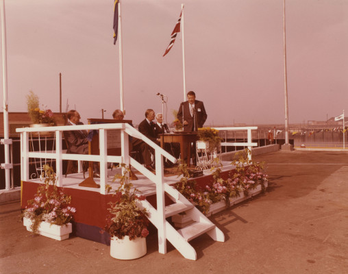 Photograph of official opening of Terminal