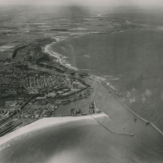 Aerial photograph of Blyth Harbour, Blyth. Northumberland.