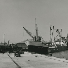 Photograph of ships "Fivelstad"and "Parnass", Blyth Harbour, Blyth, Northumberland.