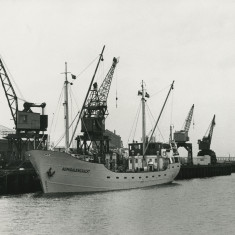 Photograph showing ship "Admiralengracht", Blyth Harbour, Blyth, Northumberland