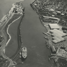 Photograph showing South Harbour, Blyth, Northumberland.